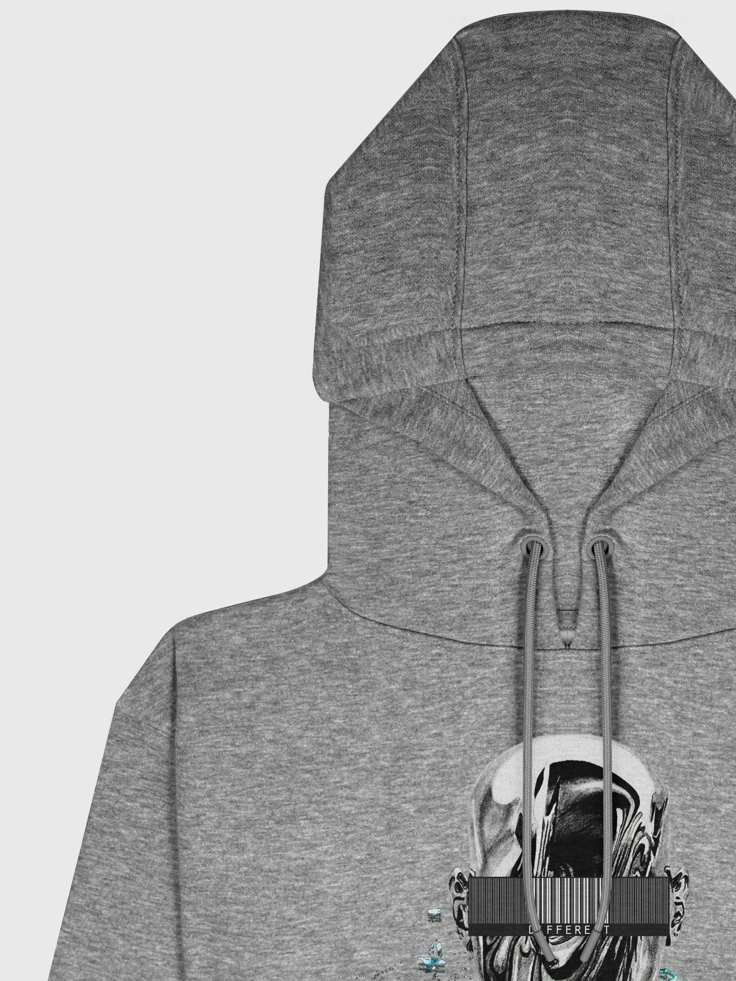 Grey Cyber Shatter Hoodie