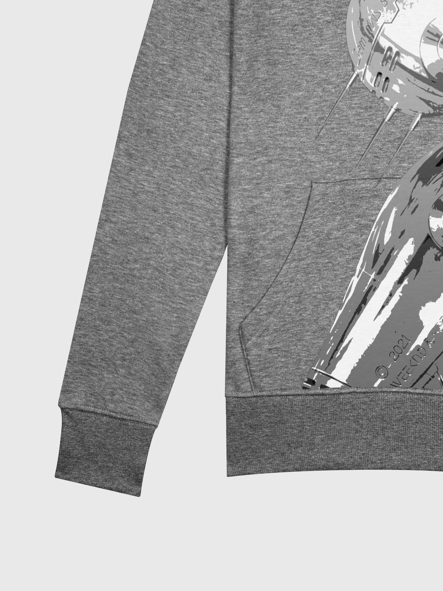 Grey Android Hoodie