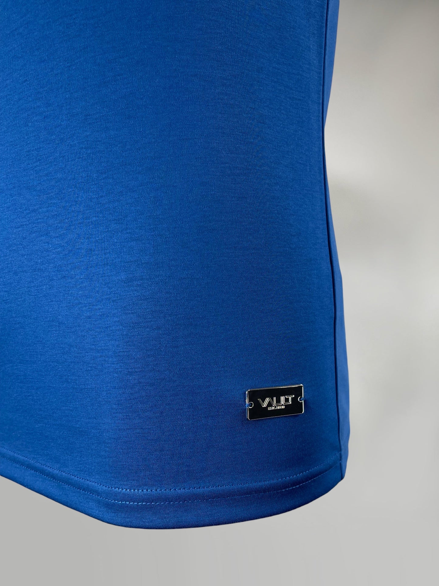 Junior Cobalt Blue Mercerised Cotton T-shirt