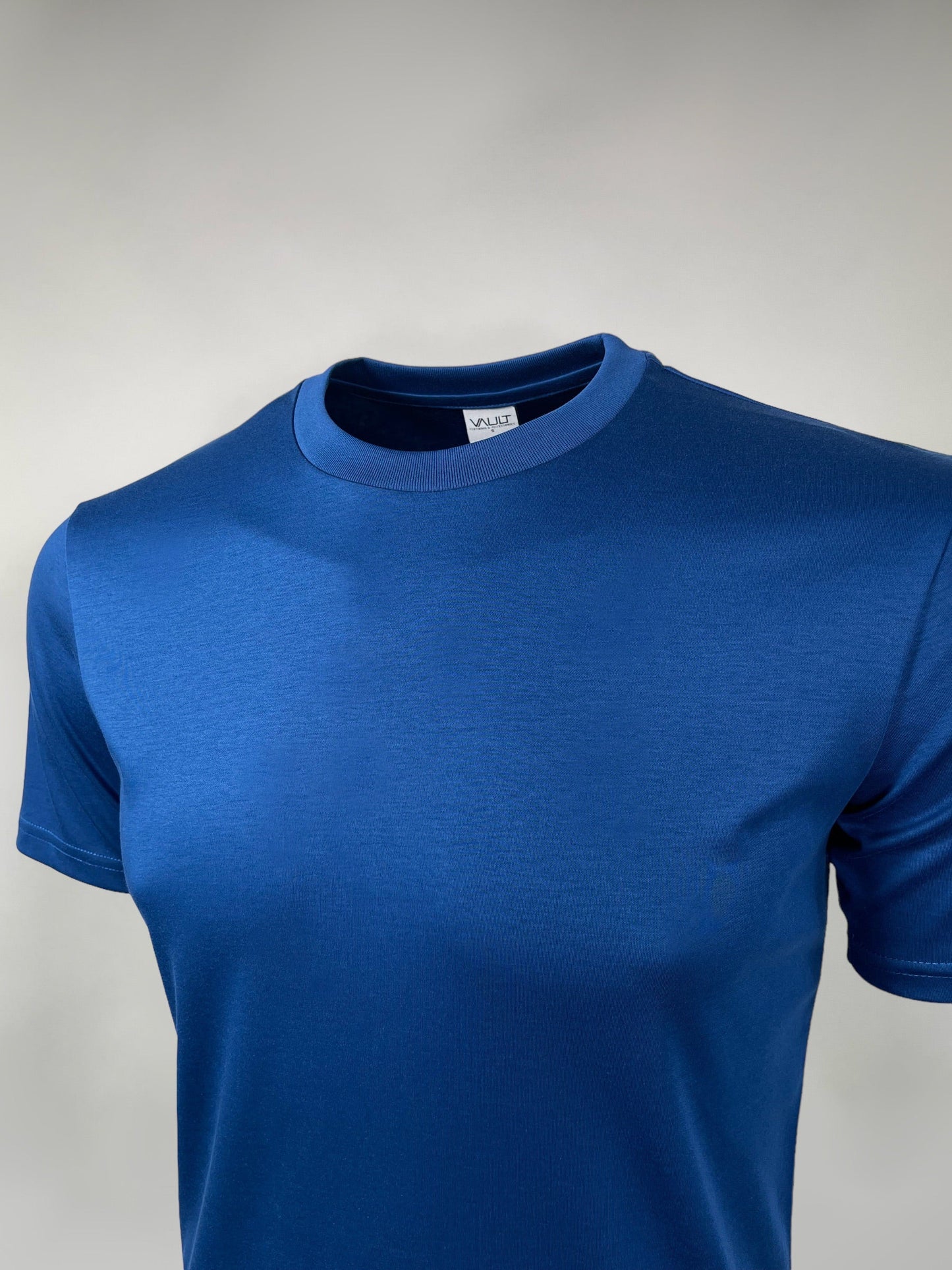 Junior Cobalt Blue Mercerised Cotton T-shirt
