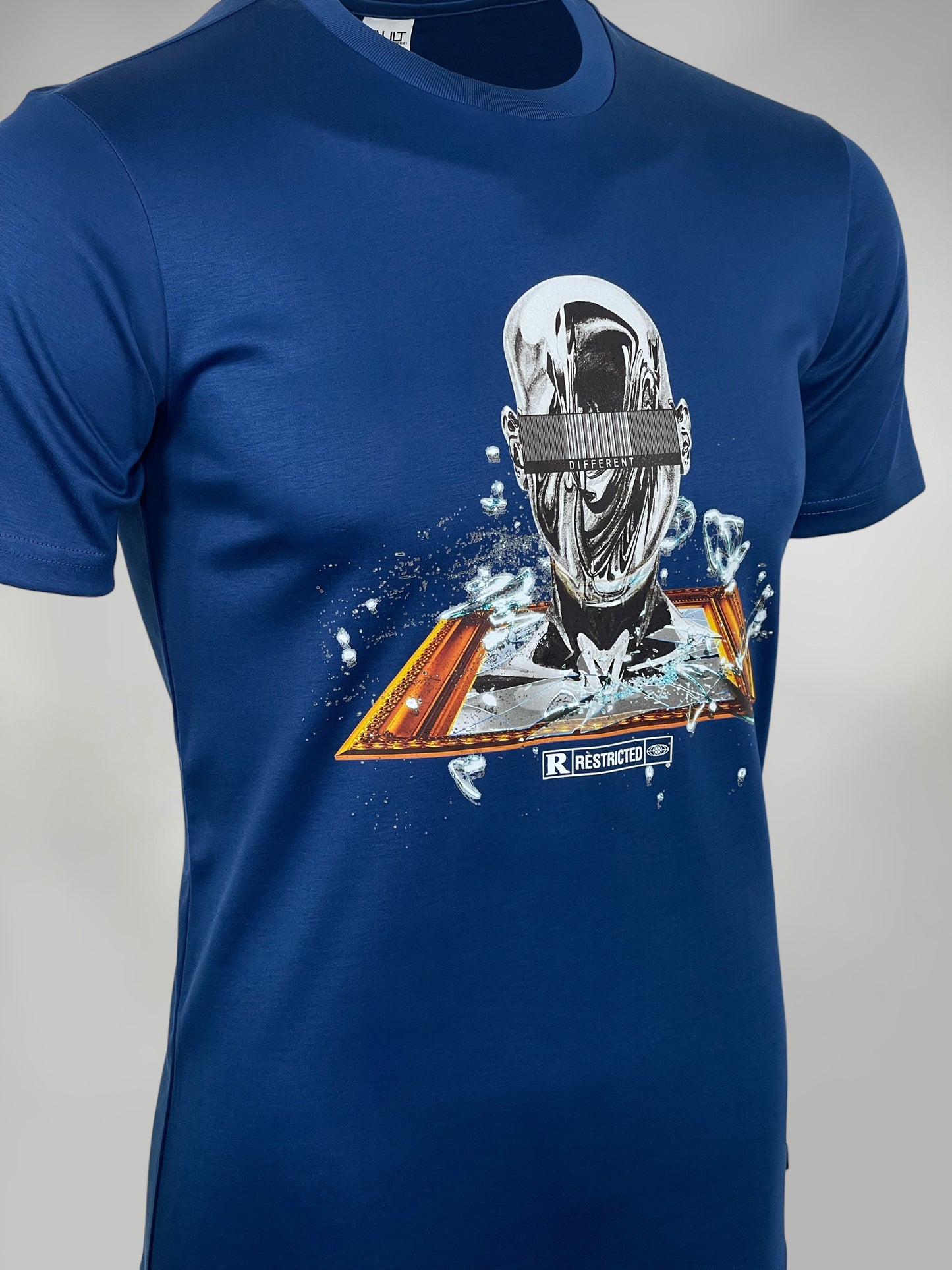 Cobalt Blue Cyber Shatter T-shirt