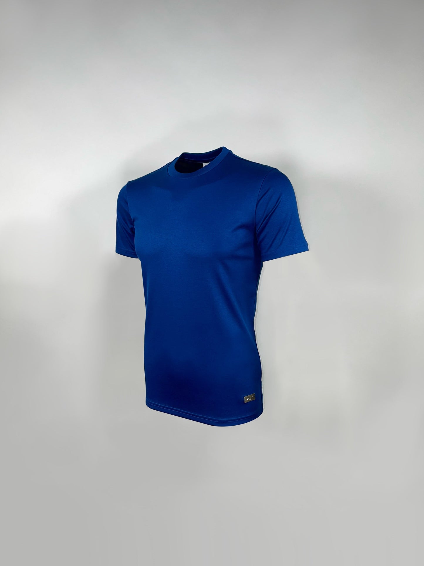 Junior Cobalt Blue Mercerised Cotton T-shirt