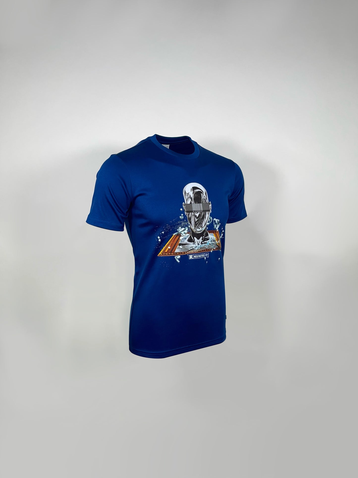Cobalt Blue Cyber Shatter T-shirt