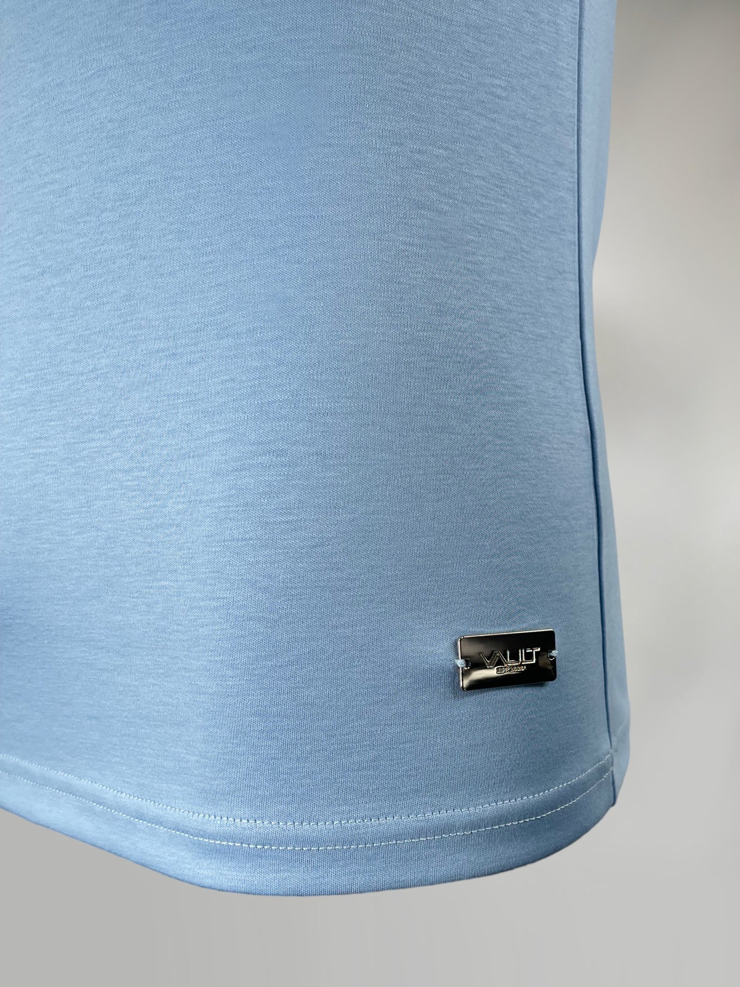 Light Blue Mercerised Cotton T-shirt