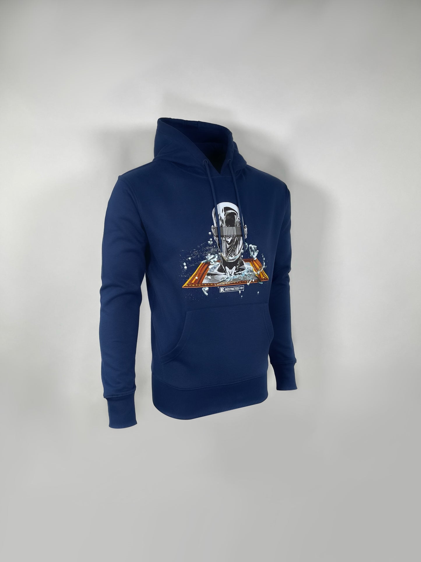 Blue Cyber Shatter Hoodie
