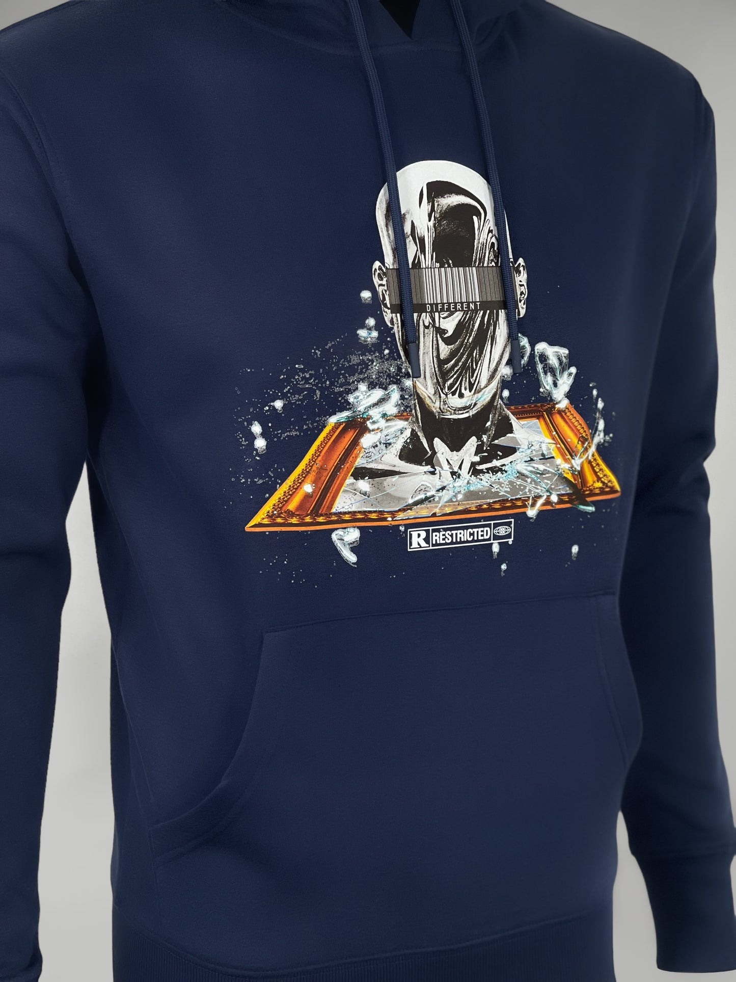 Blue Cyber Shatter Hoodie