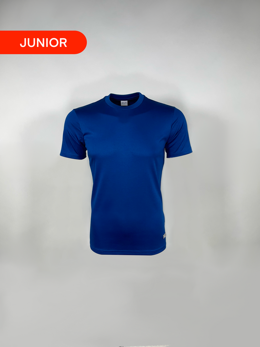 Junior Cobalt Blue Mercerised Cotton T-shirt