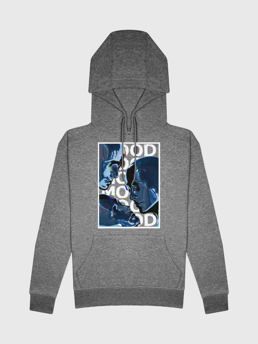 Grey Cyber Mood Hoodie