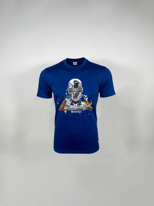 Cobalt Blue Cyber Shatter T-shirt