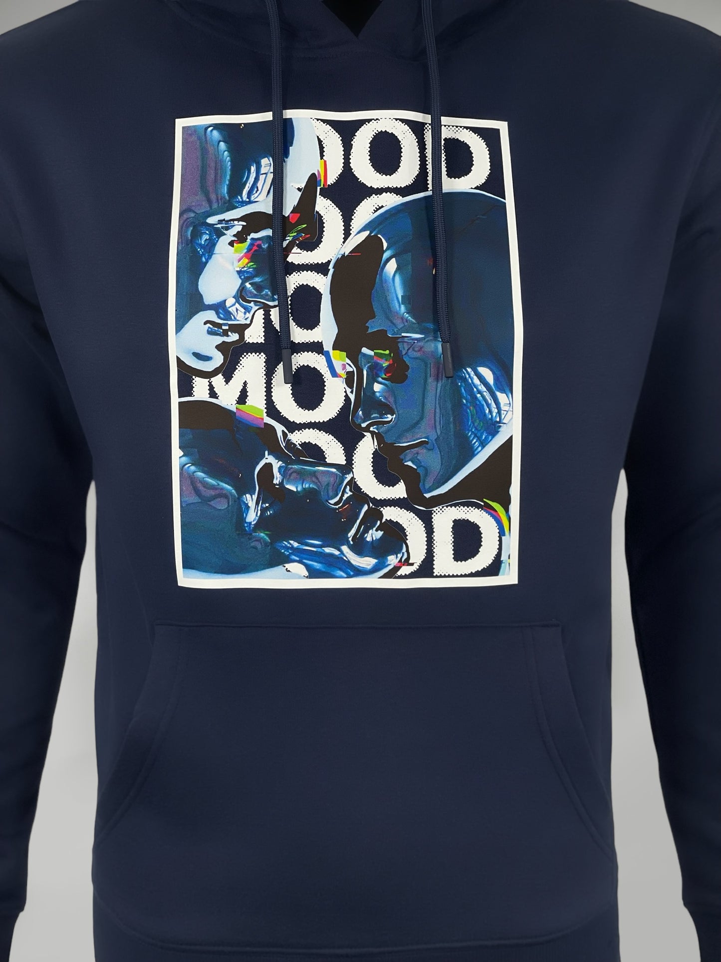 Blue Cyber Mood Hoodie