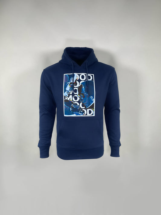 Blue Cyber Mood Hoodie