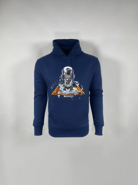 Blue Cyber Shatter Hoodie